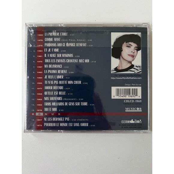 Mireille Mathieu Mes Plus Grands Succes Volume 2 CD 2000 NEW SEALED - Picture 2 of 3